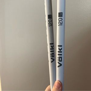 Volkl white ski poles 120cm